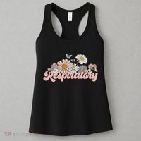 Retro Flower Butterfly Respiratory Therapy Rt Therapist Women's Tank Top thumb 3