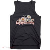 Retro Flower Butterfly Respiratory Therapy Rt Therapist Tank Top thumb 0