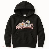 Retro Flower Butterfly Respiratory Therapy Rt Therapist Kids Hoodie thumb 0