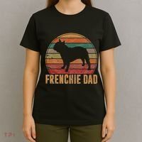 Retro French Bulldog Dad Gift Dog Owner Pet Frenchie Father T-Shirt thumb 4
