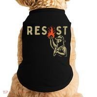 Resist Fist Bear Protest Civil Rights Equality Women Doggie Tank thumb 0