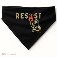 Resist Fist Bear Protest Civil Rights Equality Women USA-Made Doggie Bandana thumb 0