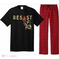 Resist Fist Bear Protest Civil Rights Equality Women Pajama Set thumb 0