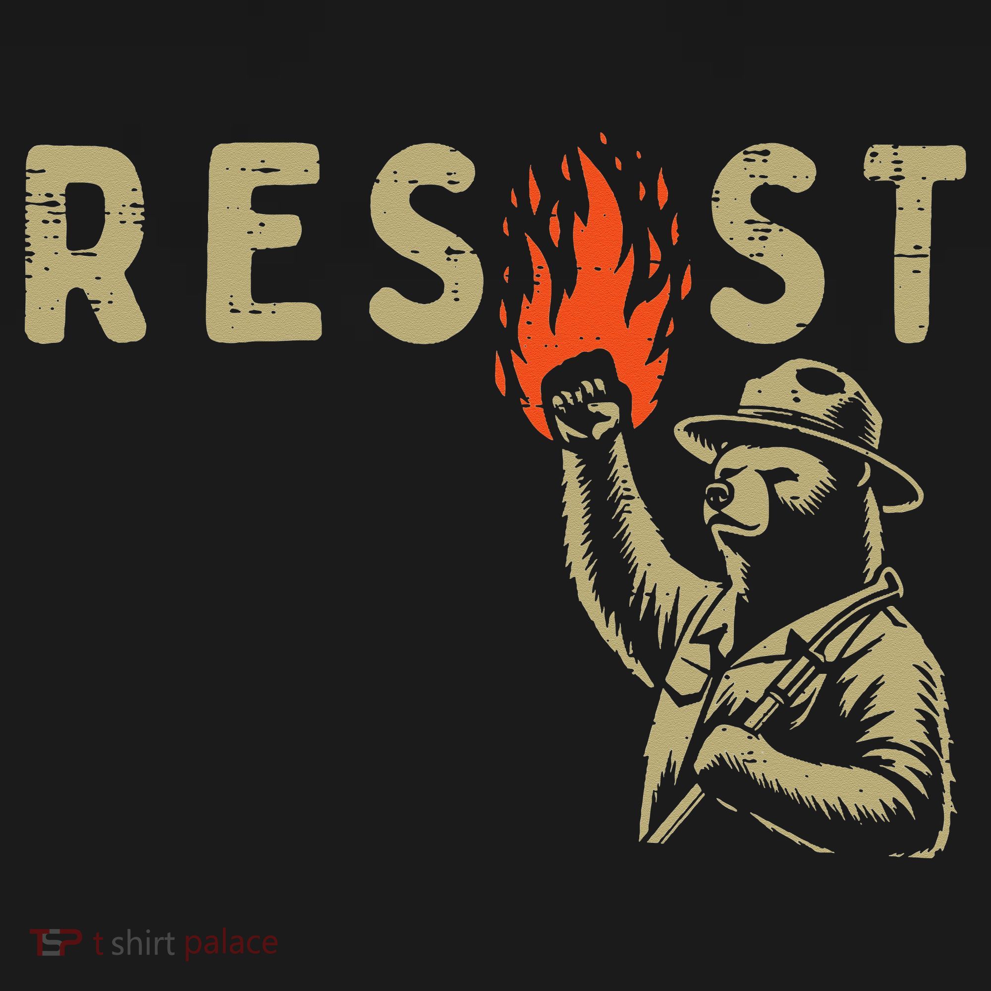 Resist Fist Bear Protest Civil Rights Equality Women Women's Hoodie
