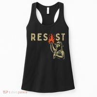 Resist Fist Bear Protest Civil Rights Equality Women Women's Tank Top thumb 0