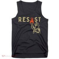 Resist Fist Bear Protest Civil Rights Equality Women Tank Top thumb 0