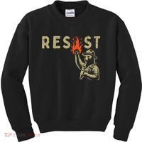 Resist Fist Bear Protest Civil Rights Equality Women Kids Sweatshirt thumb 0