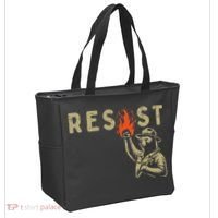 Resist Fist Bear Protest Civil Rights Equality Women Tote Bag thumb 2
