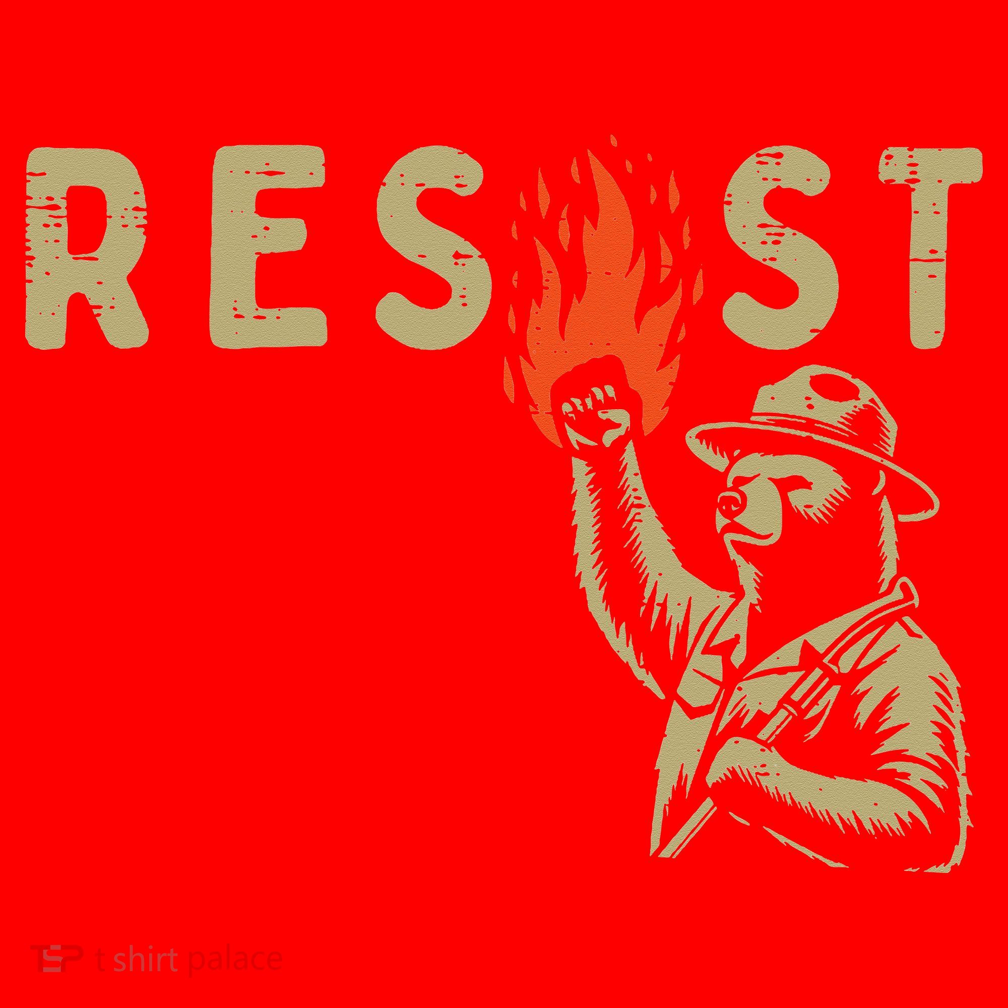 Resist Fist Bear Protest Civil Rights Equality Women Santa Hat
