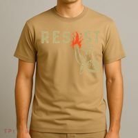 Resist Fist Bear Protest Civil Rights Equality Women T-Shirt thumb 3