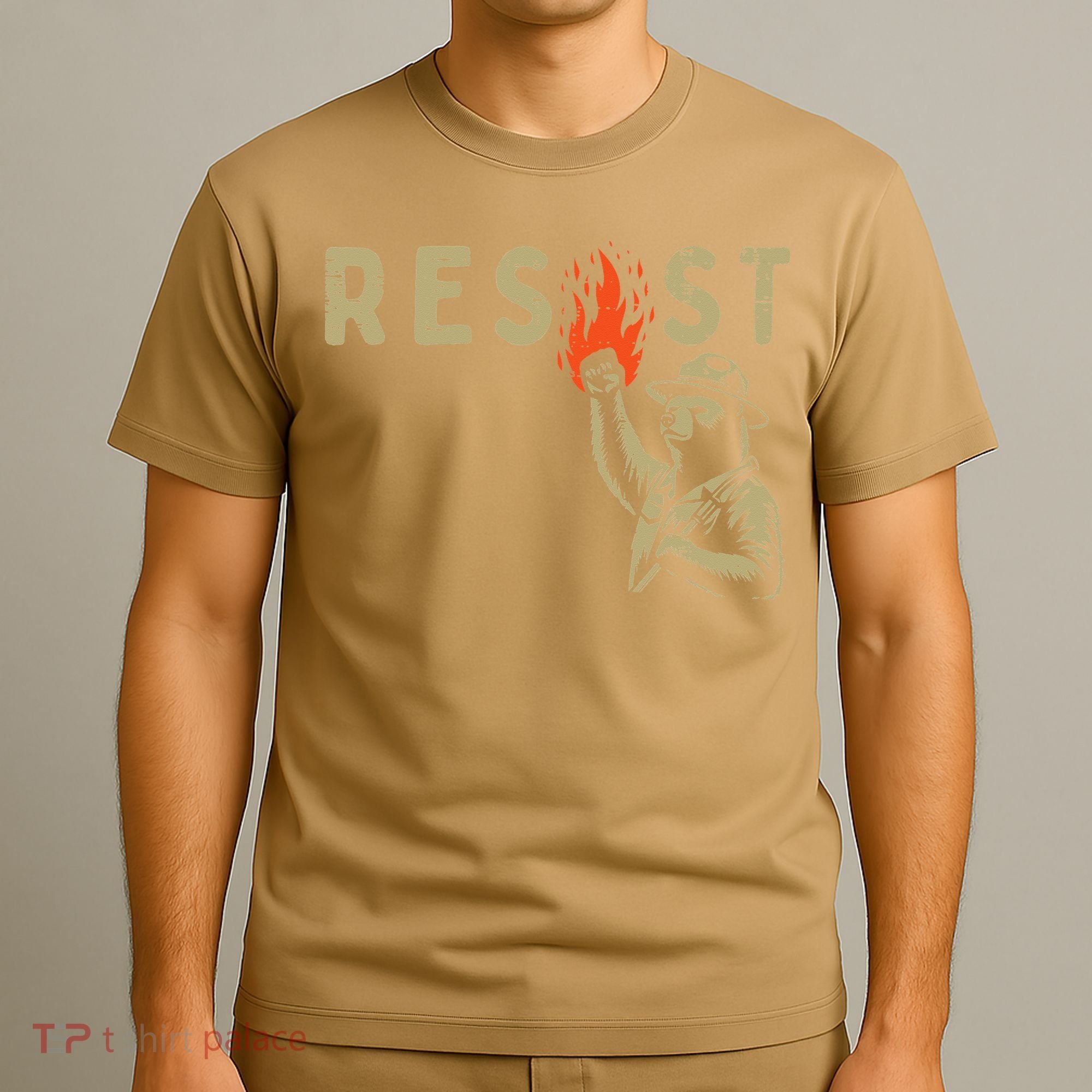 Resist Fist Bear Protest Civil Rights Equality Women T-Shirt