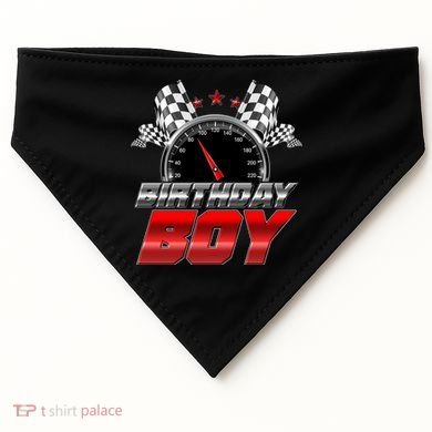 Racing Fan Birthday Boy Speedometer USA-Made Doggie Bandana
