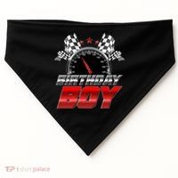 Racing Fan Birthday Boy Speedometer USA-Made Doggie Bandana thumb 0