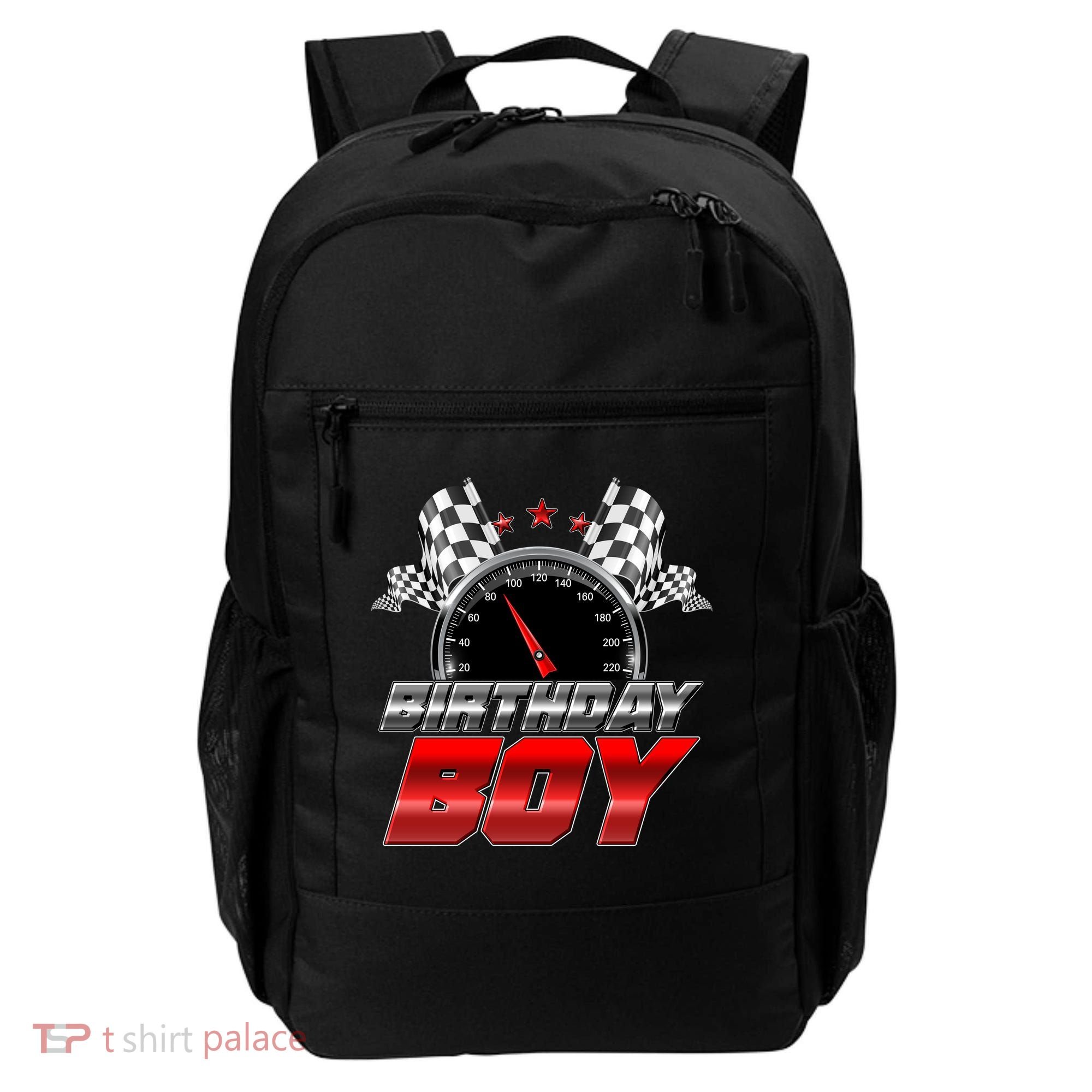 Racing Fan Birthday Boy Speedometer Backpack