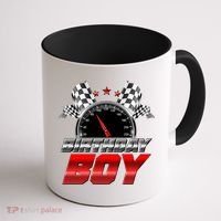 Racing Fan Birthday Boy Speedometer Coffee Mug thumb 1
