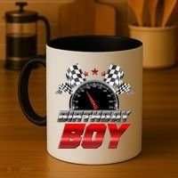 Racing Fan Birthday Boy Speedometer Coffee Mug thumb 4