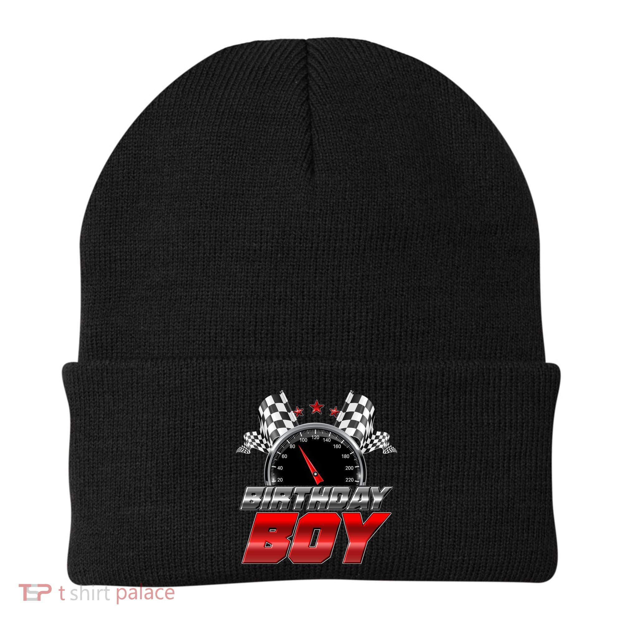 Racing Fan Birthday Boy Speedometer Beanie
