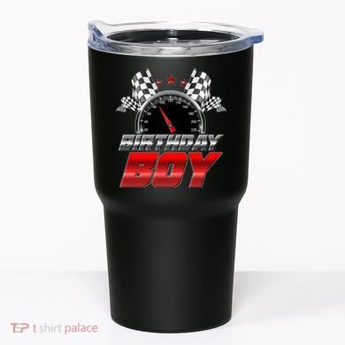 Racing Fan Birthday Boy Speedometer Tumbler