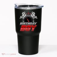 Racing Fan Birthday Boy Speedometer Tumbler thumb 0
