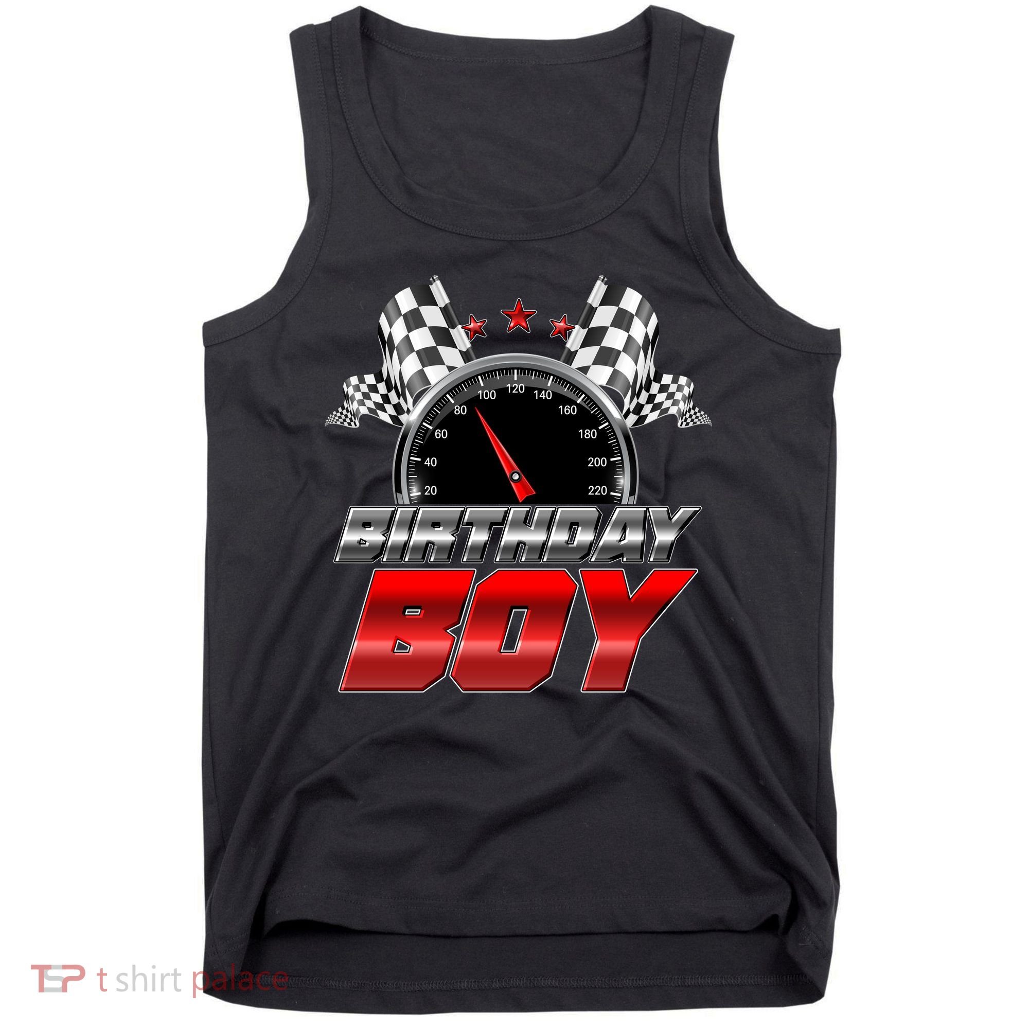 Racing Fan Birthday Boy Speedometer Tank Top
