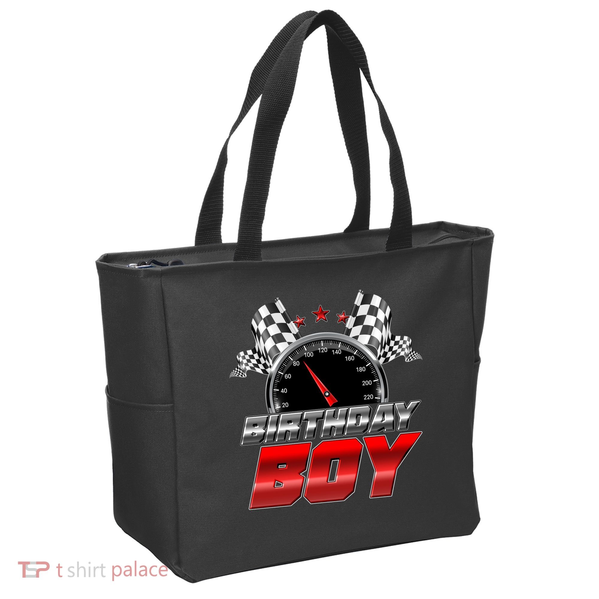 Racing Fan Birthday Boy Speedometer Tote Bag