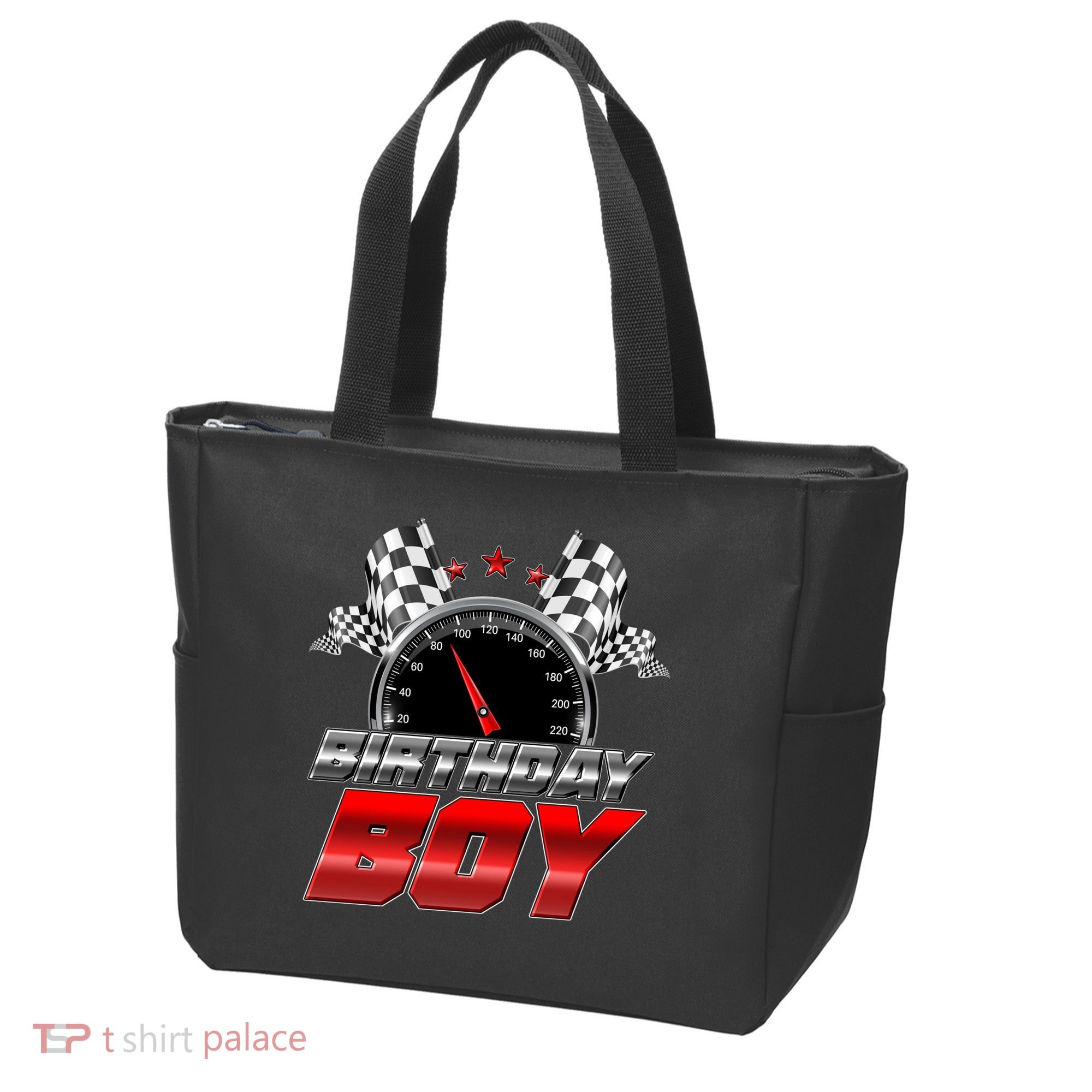 Racing Fan Birthday Boy Speedometer Tote Bag