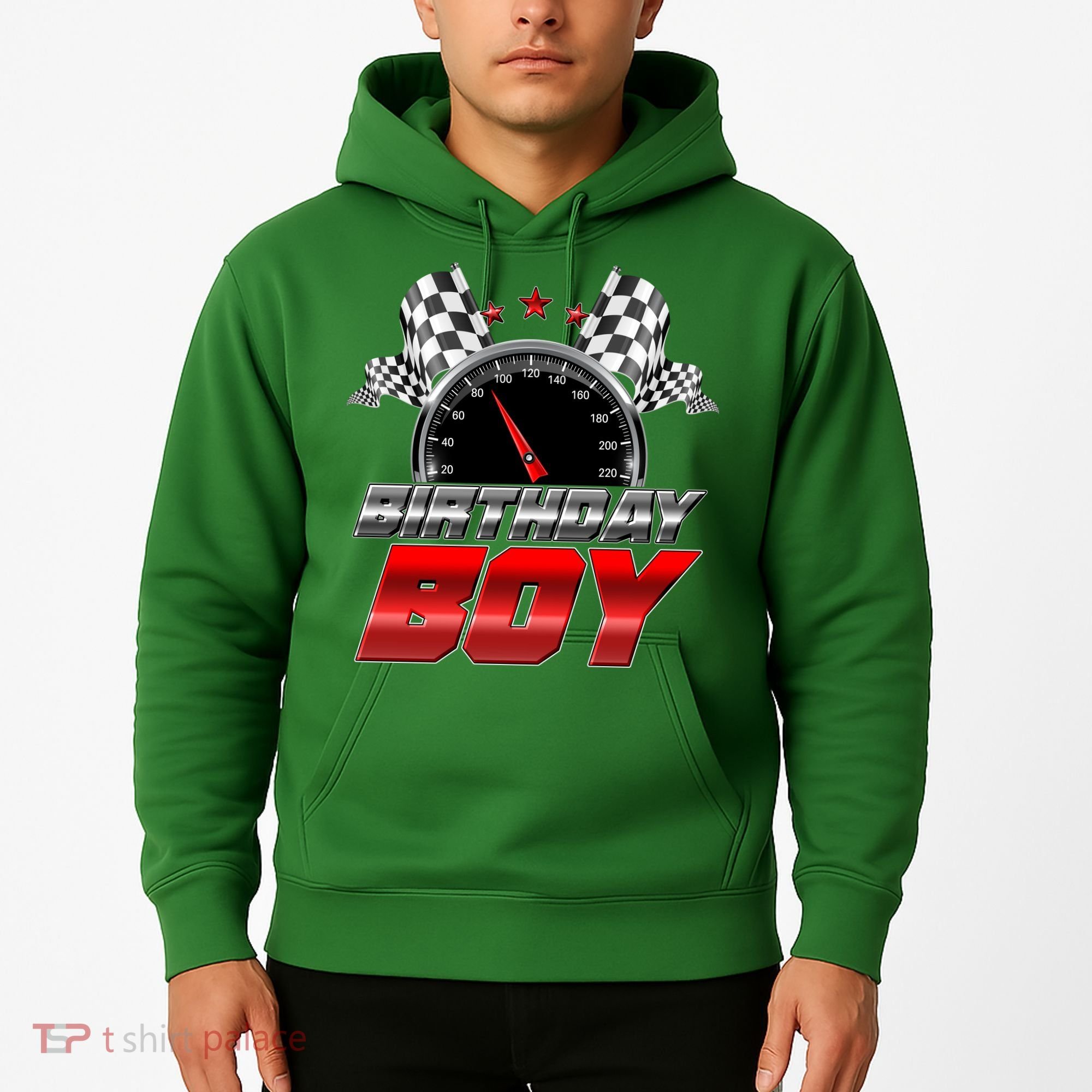 Racing Fan Birthday Boy Speedometer Hoodie