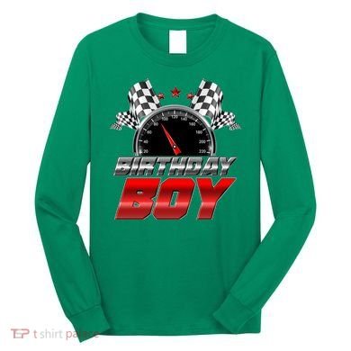 Racing Fan Birthday Boy Speedometer Long Sleeve Shirt