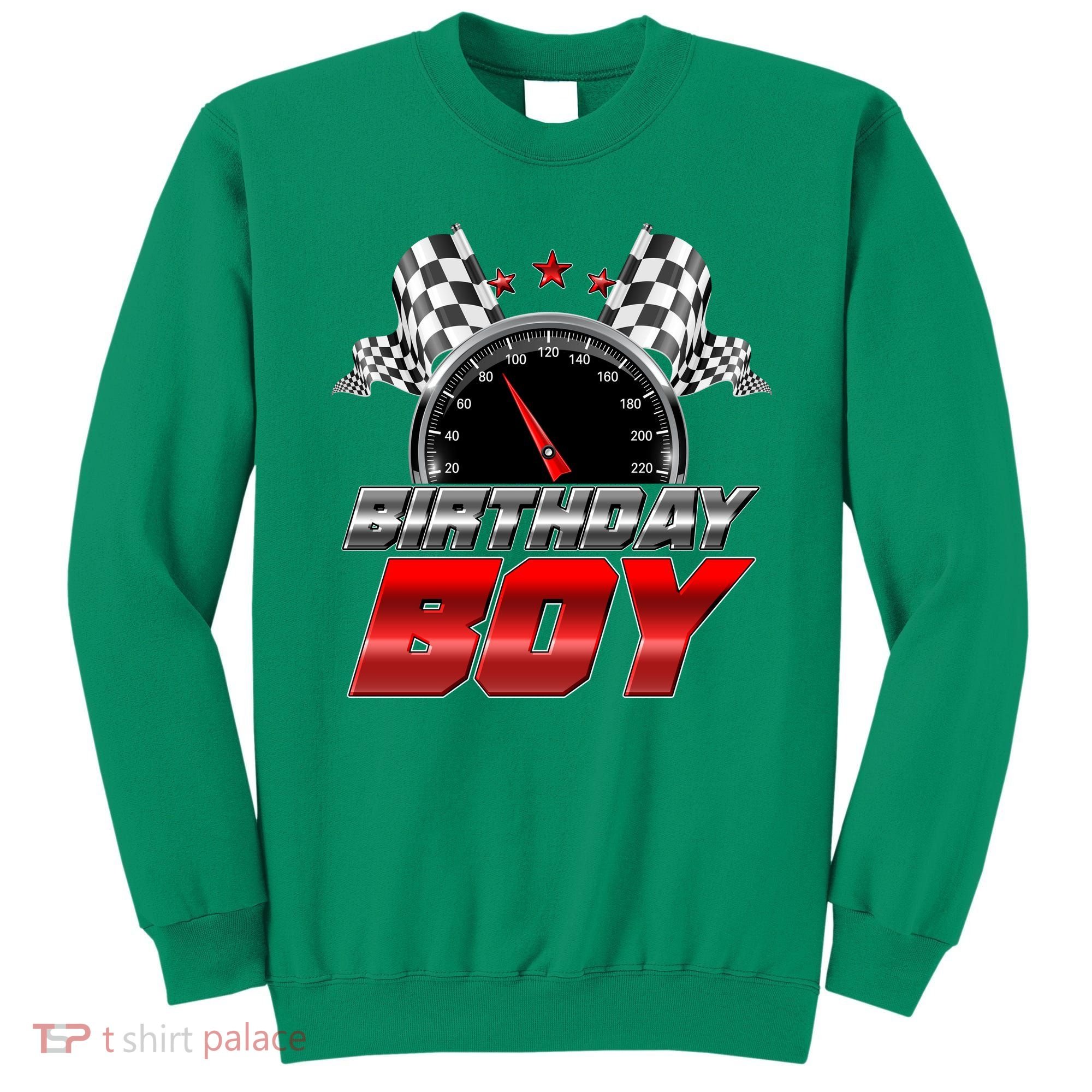 Racing Fan Birthday Boy Speedometer Sweatshirt