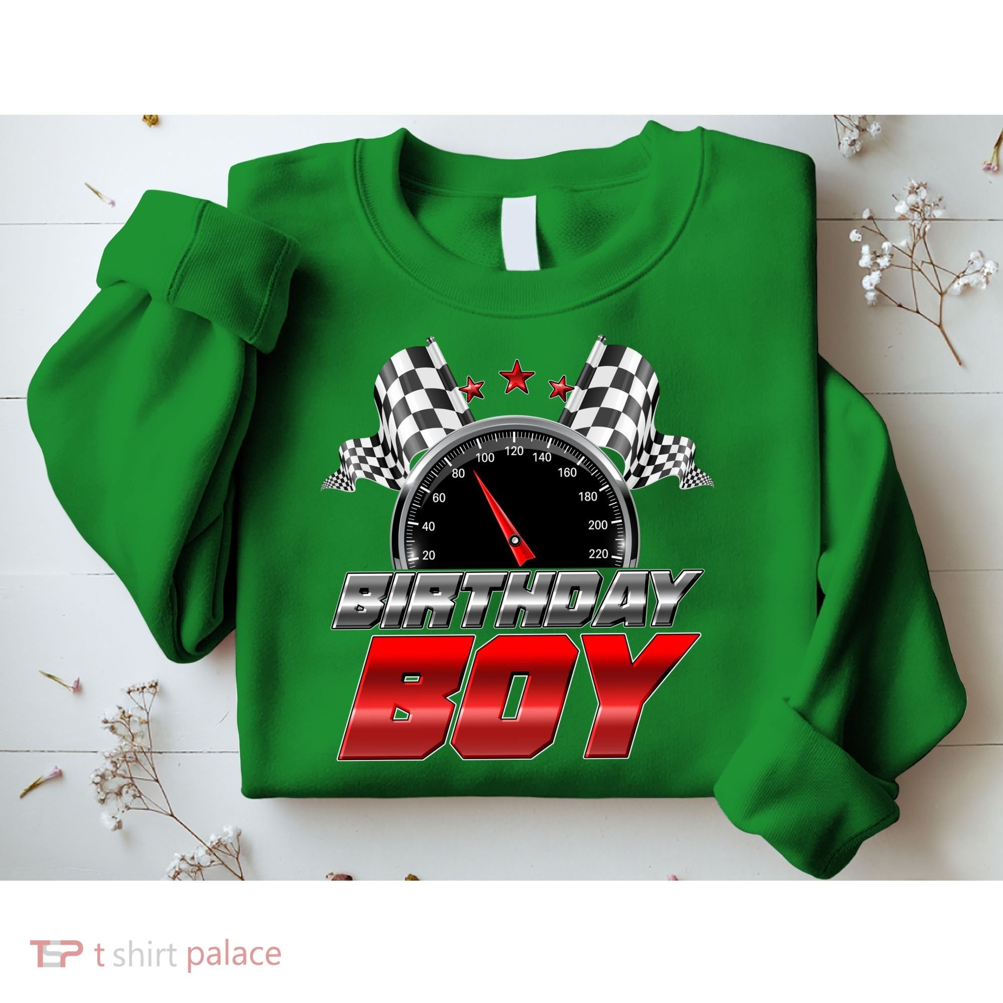 Racing Fan Birthday Boy Speedometer Sweatshirt