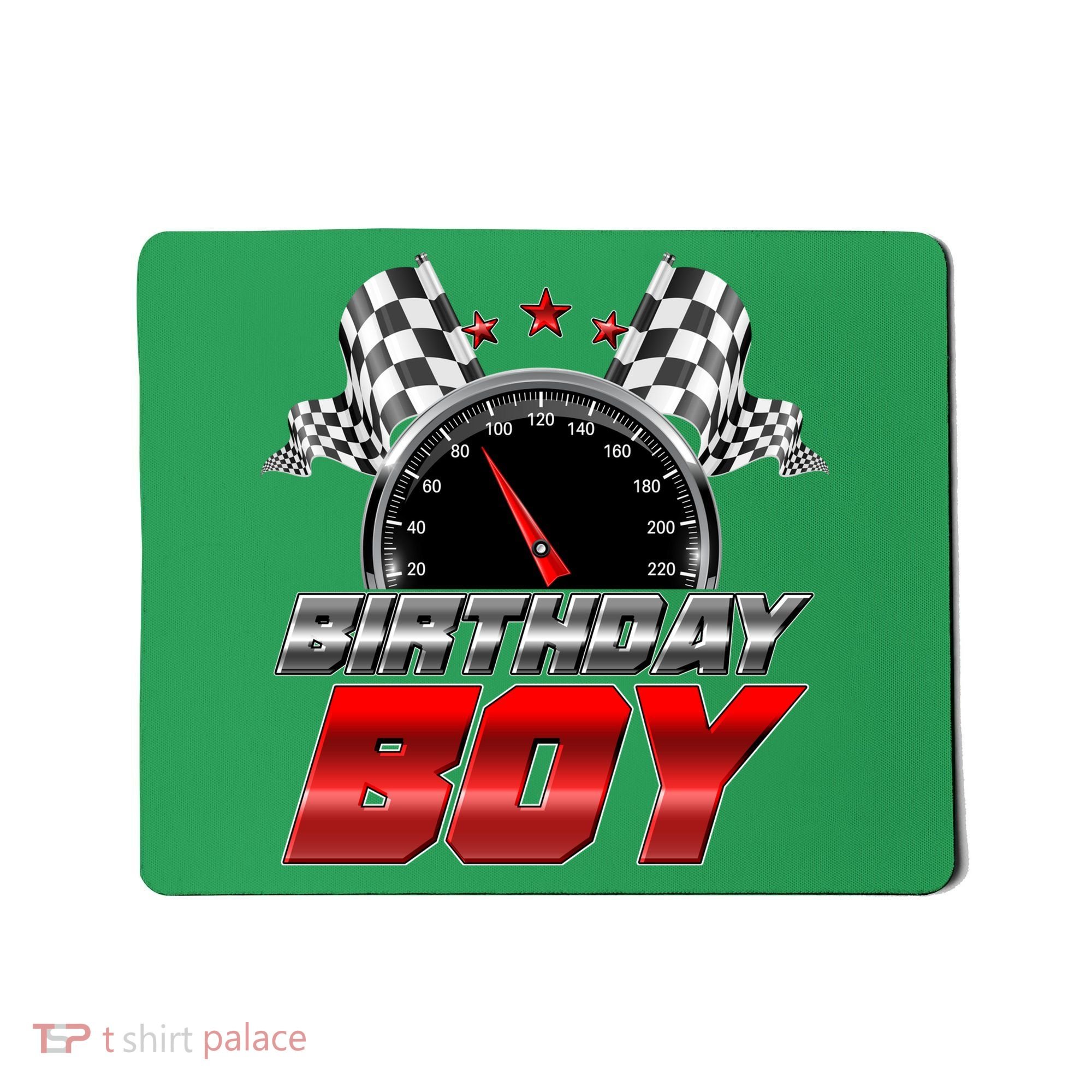 Racing Fan Birthday Boy Speedometer Mousepad