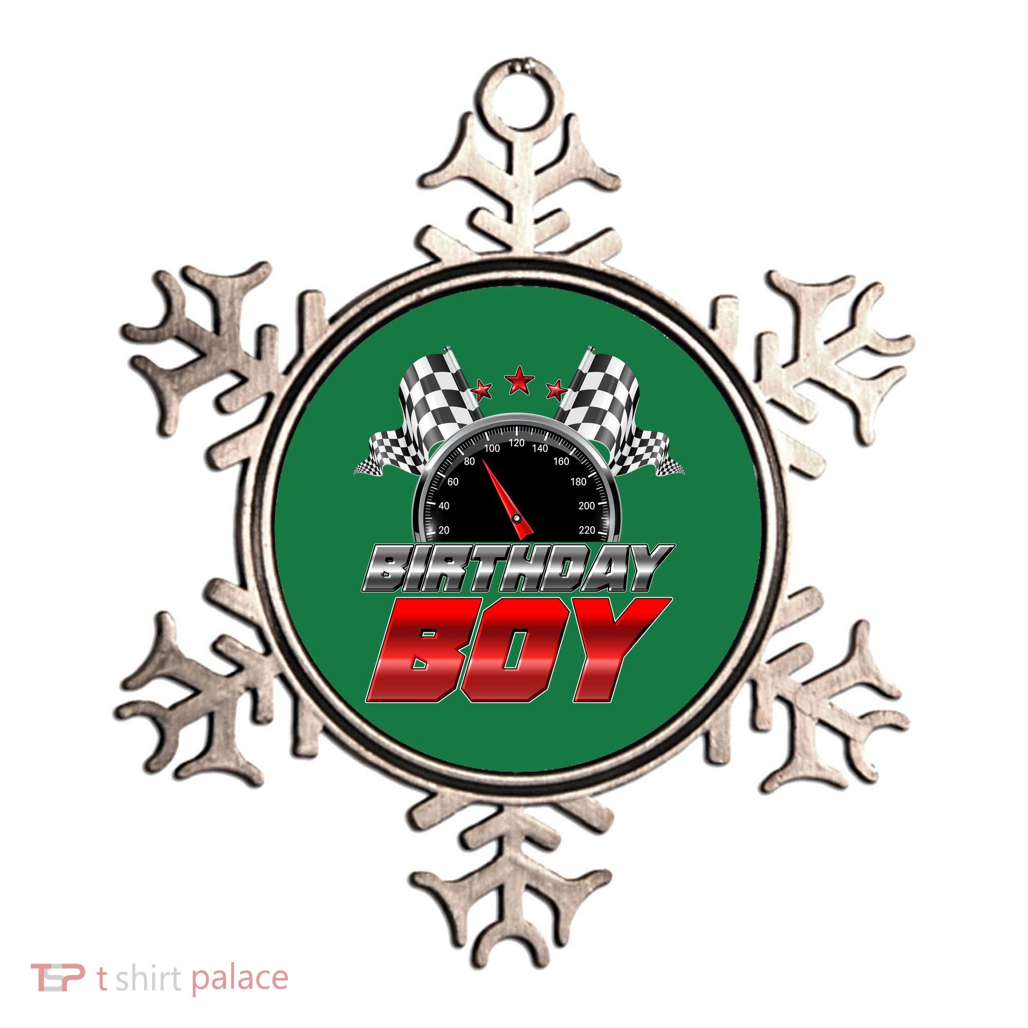 Racing Fan Birthday Boy Speedometer Ornament