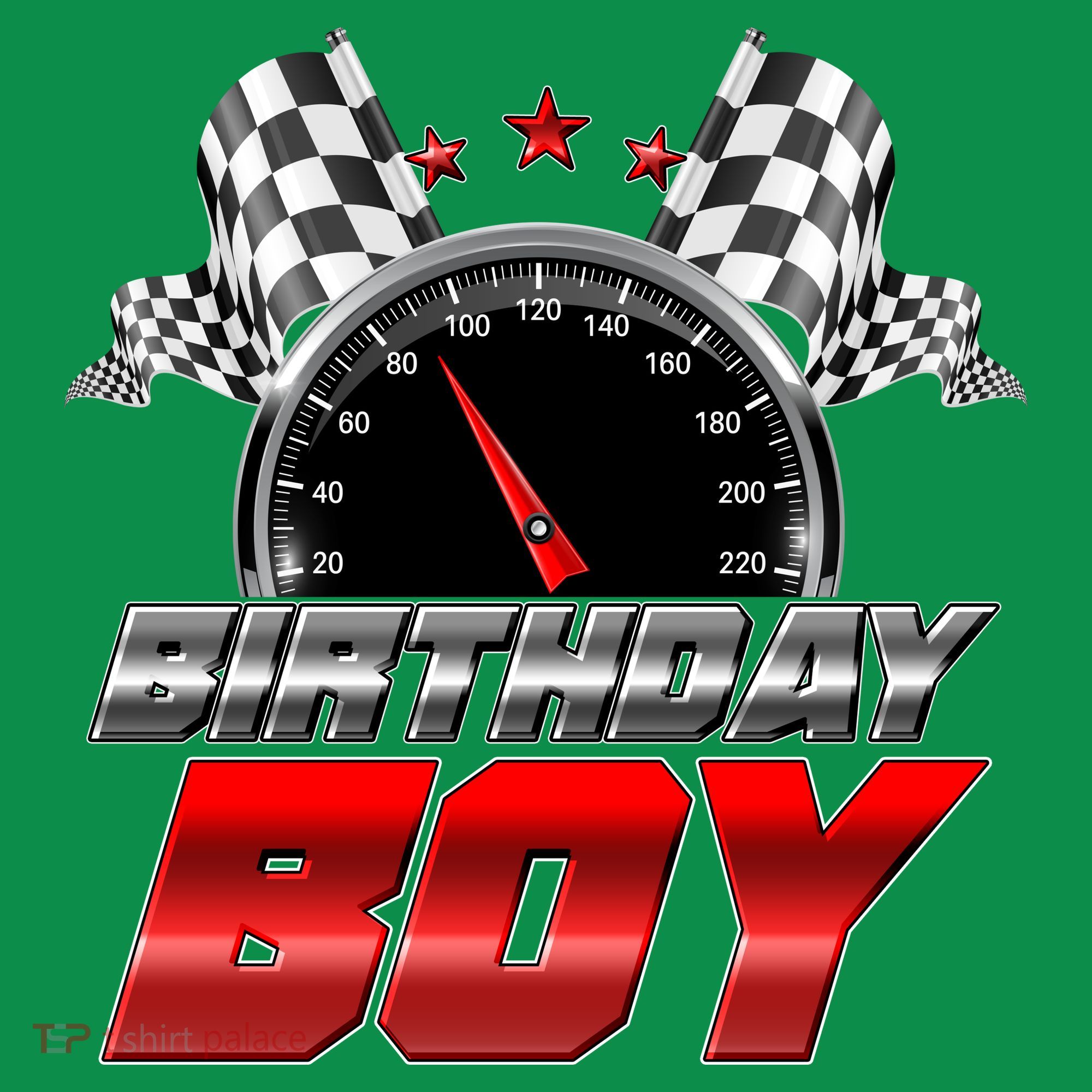 Racing Fan Birthday Boy Speedometer Baby Bodysuit