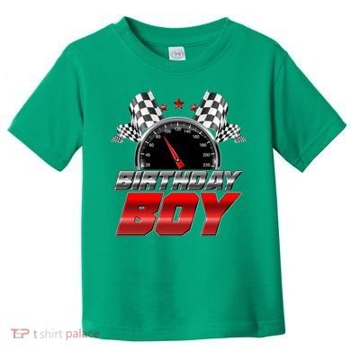 Racing Fan Birthday Boy Speedometer Toddler T-Shirt