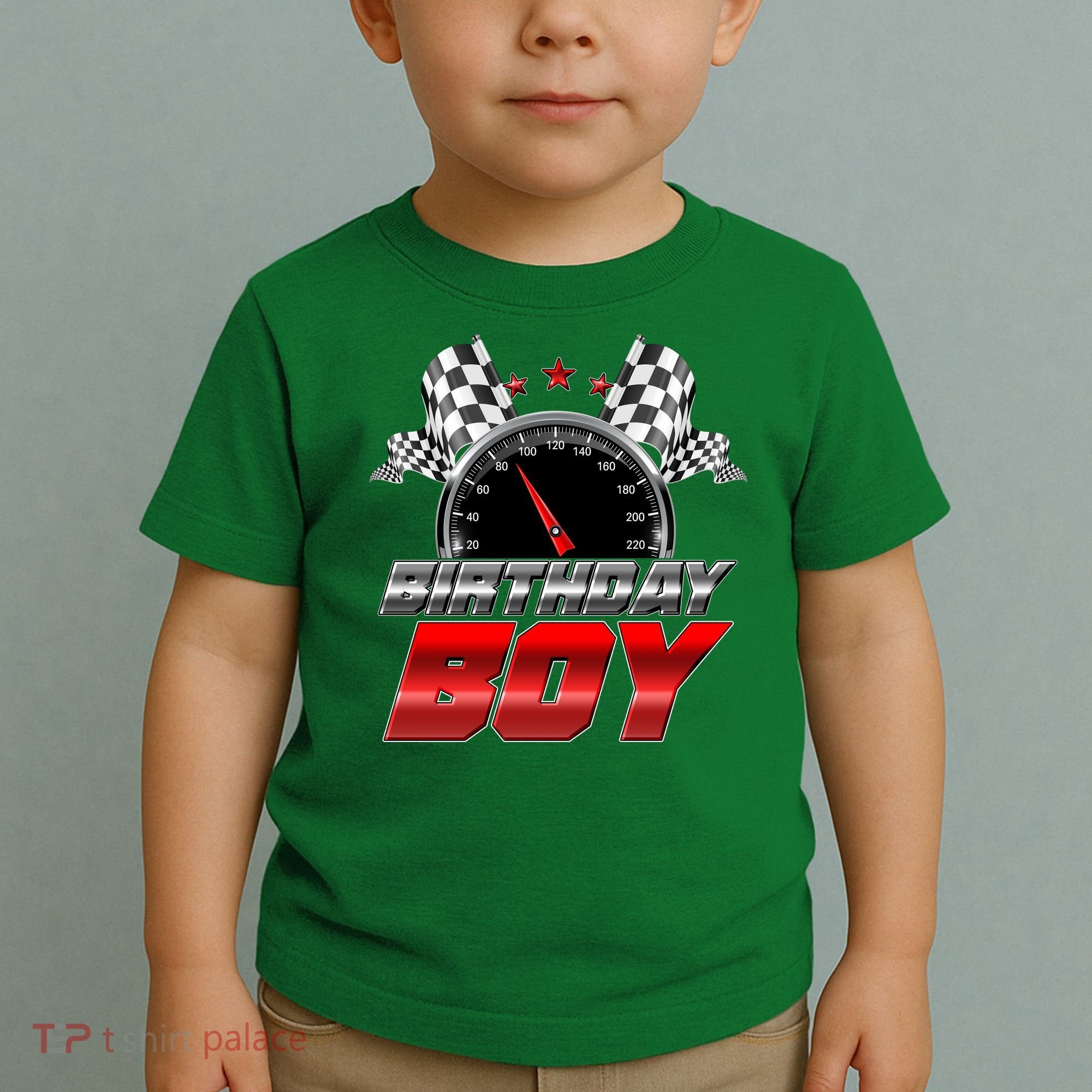 Racing Fan Birthday Boy Speedometer Toddler T-Shirt