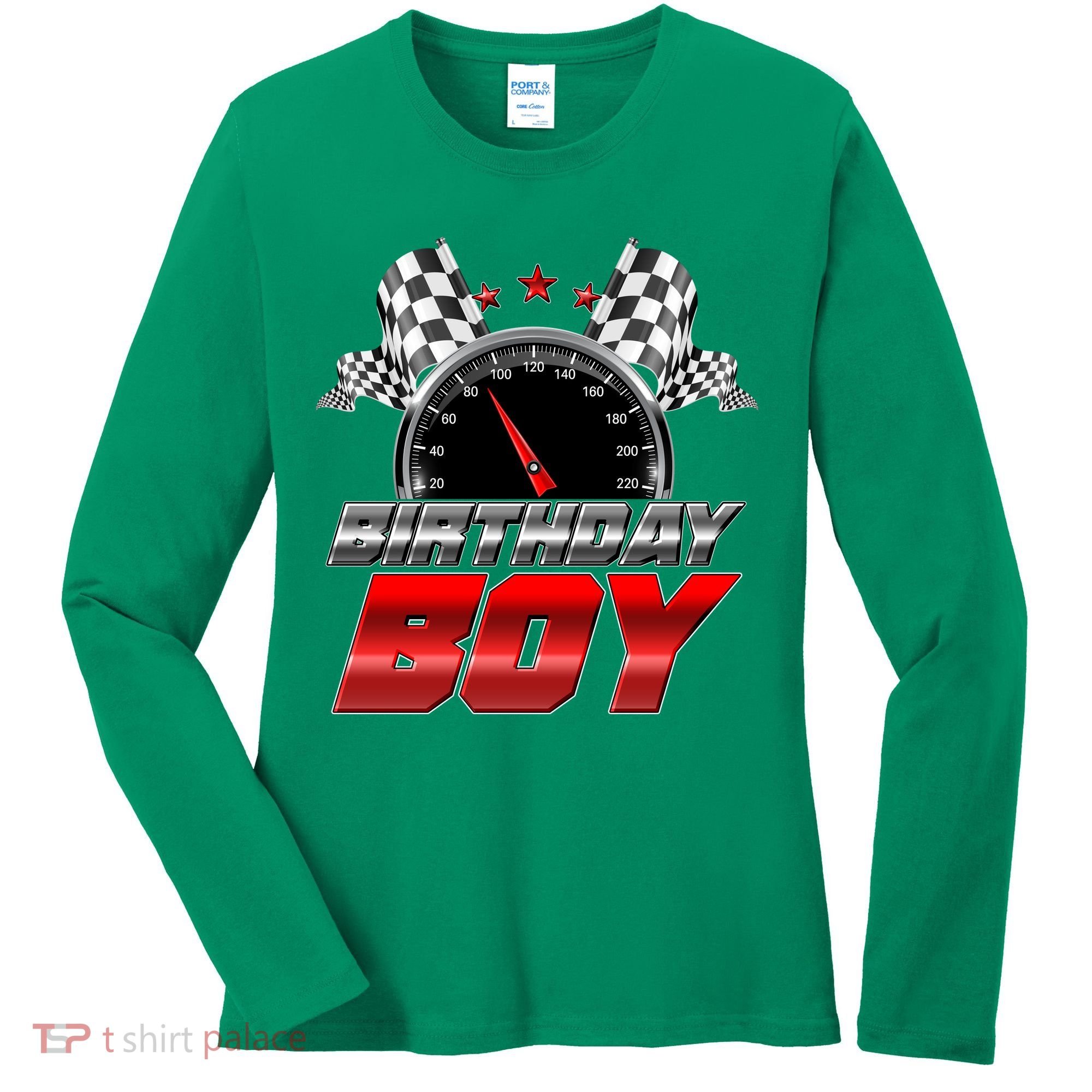 Racing Fan Birthday Boy Speedometer Women's Long Sleeve Shirt