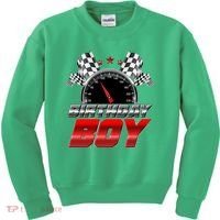 Racing Fan Birthday Boy Speedometer Kids Sweatshirt thumb 0