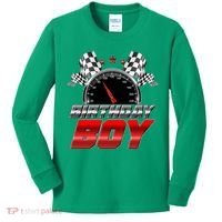 Racing Fan Birthday Boy Speedometer Kids Long Sleeve Shirt thumb 0