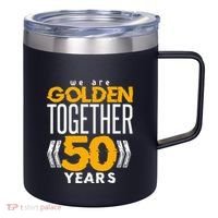 Romantic For Couples 50th Wedding Anniversary 12oz Stainless Steel Coffee Mug thumb 0