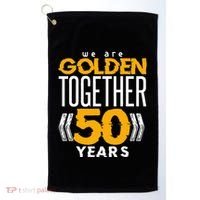 Romantic For Couples 50th Wedding Anniversary Golf Towel thumb 0