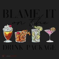 Retro Funny Cruise Blame It On The Drink Package Party Tumbler thumb 3