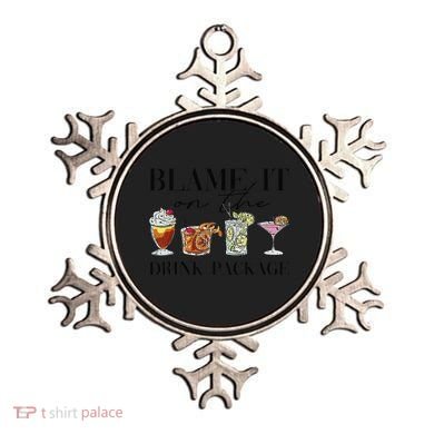 Retro Funny Cruise Blame It On The Drink Package Party Ornament