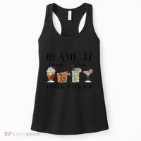 Retro Funny Cruise Blame It On The Drink Package Party Women's Tank Top thumb 0