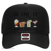 Retro Funny Cruise Blame It On The Drink Package Party Hat thumb 0