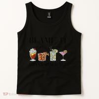 Retro Funny Cruise Blame It On The Drink Package Party Tank Top thumb 2