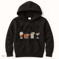 Retro Funny Cruise Blame It On The Drink Package Party Kids Hoodie thumb 0