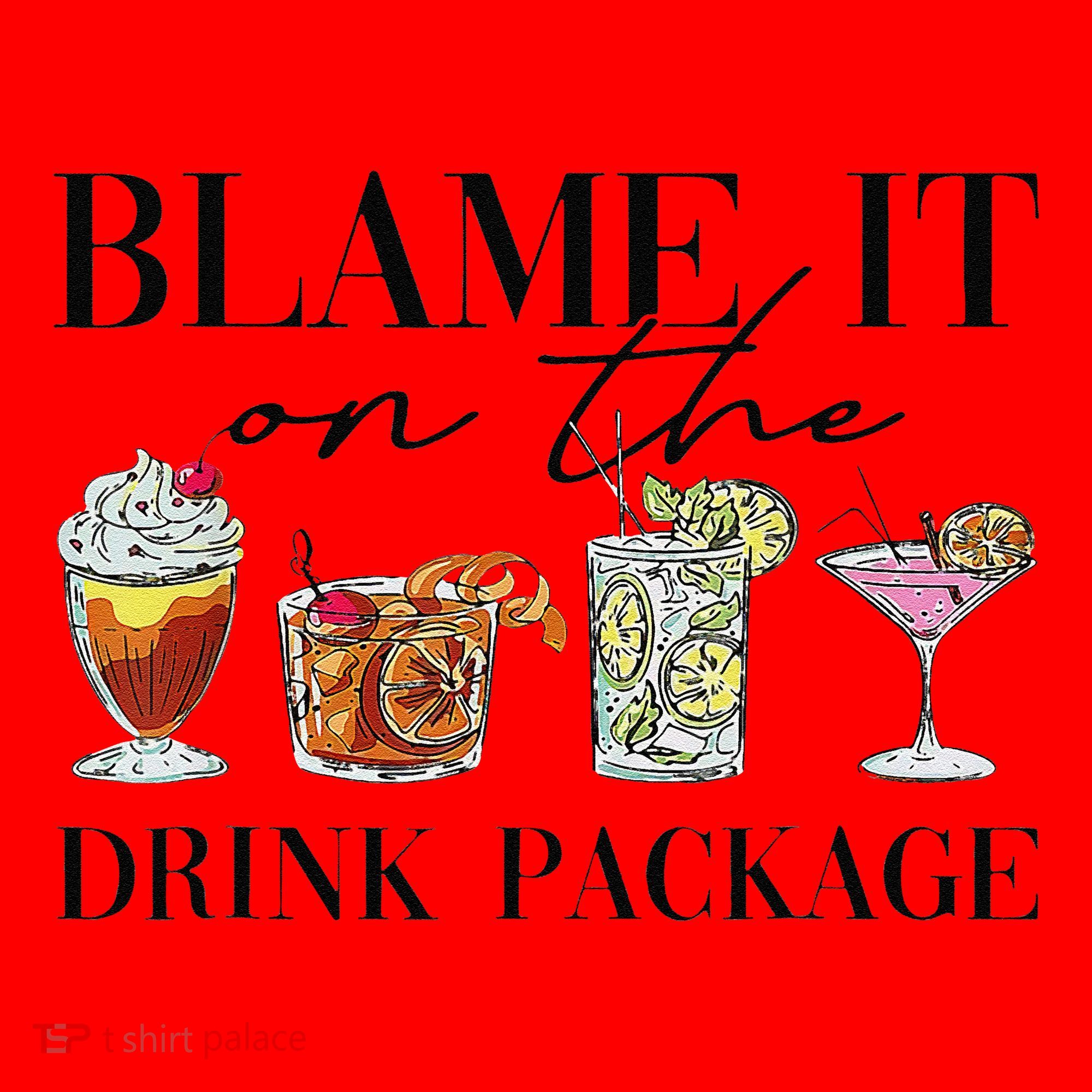 Retro Funny Cruise Blame It On The Drink Package Party Santa Hat