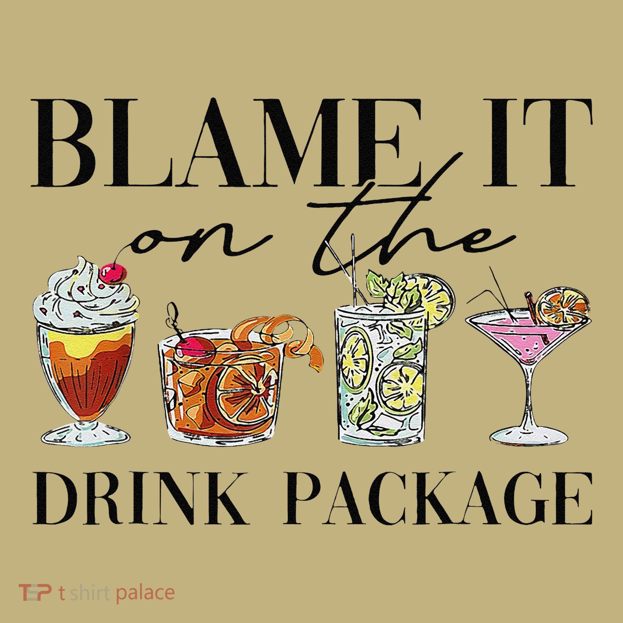 Retro Funny Cruise Blame It On The Drink Package Party Mousepad