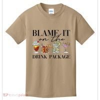Retro Funny Cruise Blame It On The Drink Package Party Kids T-Shirt thumb 0