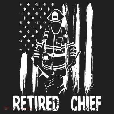Retired Fire Chief Firefighter Shirts Fireman Gift Comfort Colors Boxy T-Shirt